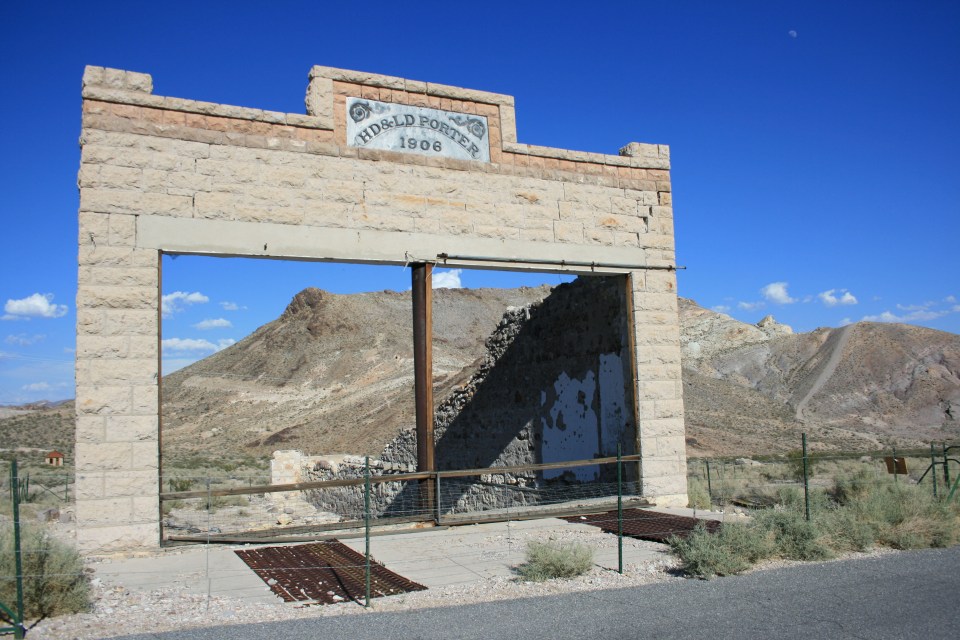 The shells of buildings hint at the town's former wealth, before economic downturn struck and the settlement was abandoned 