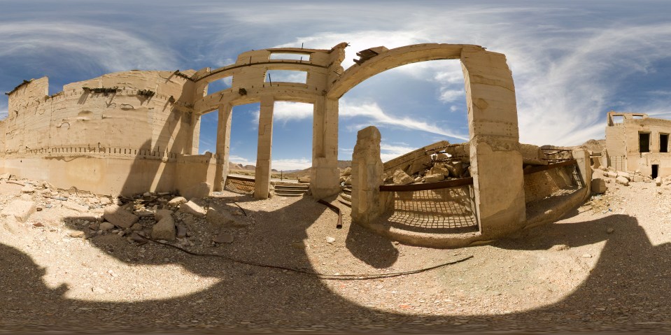 The sandy ruins have turned into a tourist attraction, with visitors able to walk the town's streets as its long-gone residents once did