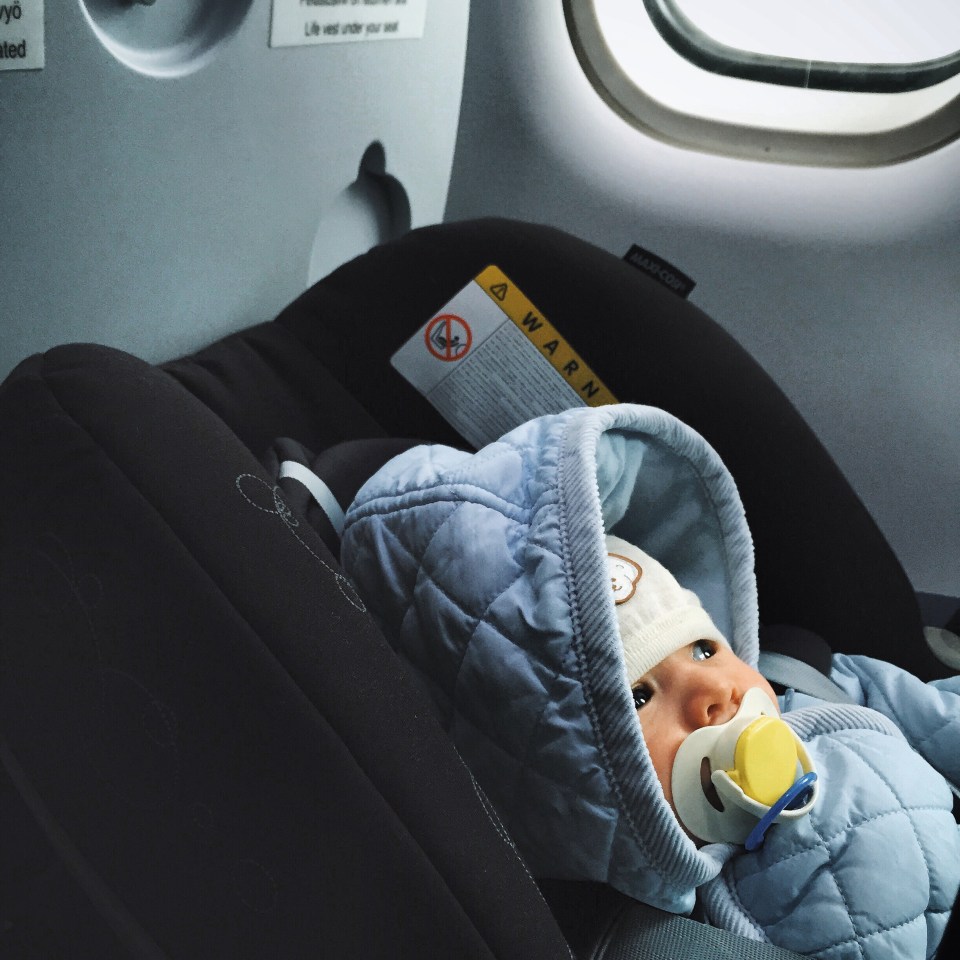 babies on a plane