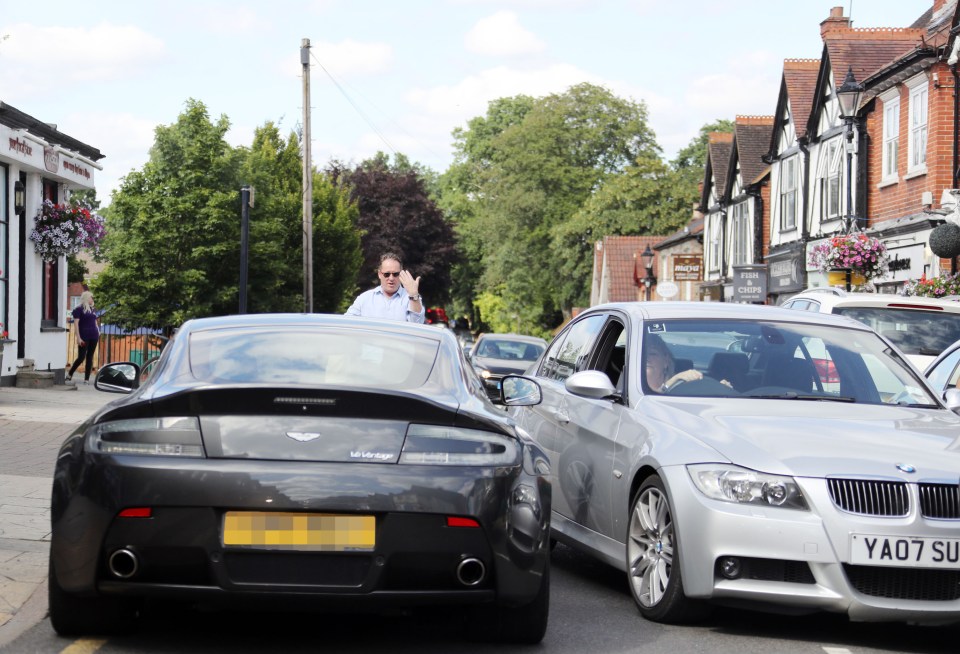 Chris came close to scratching the paintwork of the luxury vehicle