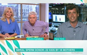 Holly Willoughby quizzes 'The Sperminator' on This Morning