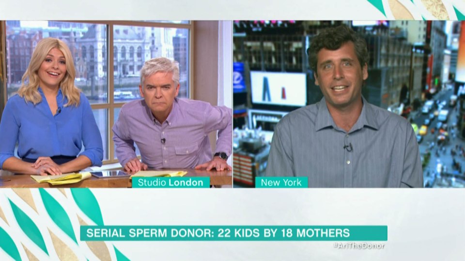 Holly Willoughby and Phillip Schofield were taken aback by their interview with a man nicknamed 'The Sperminator' 