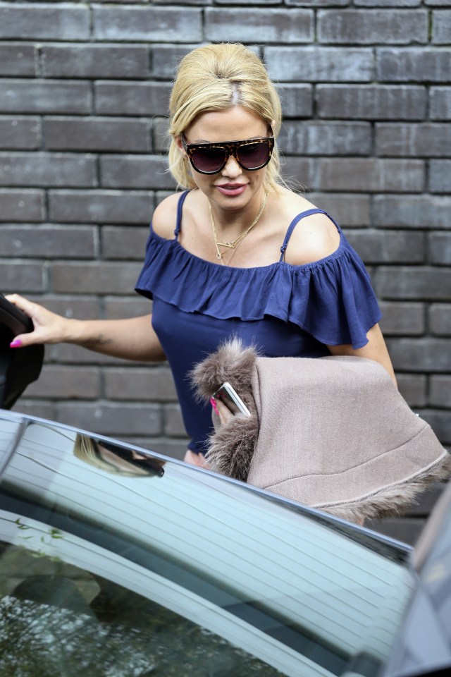 Katie Price leaving the ITV studios, London.