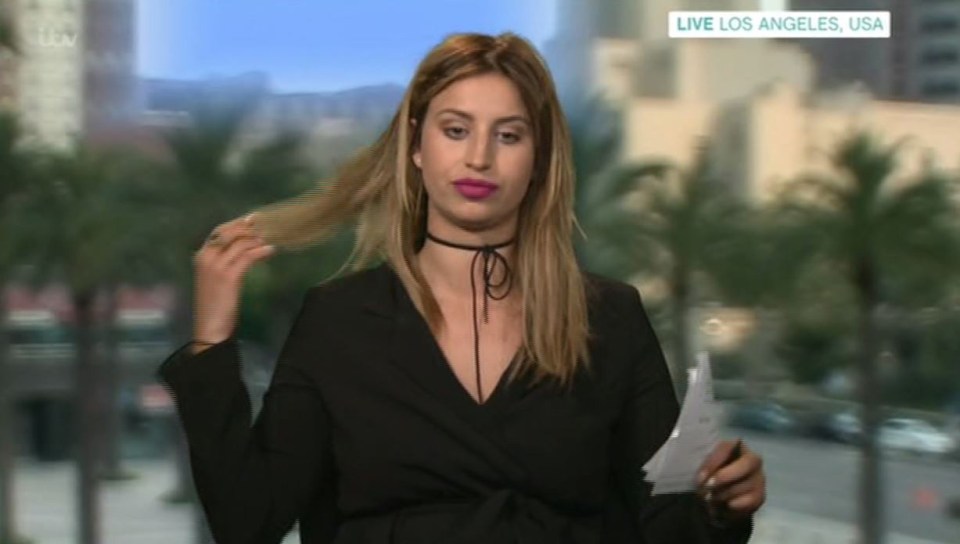 Ferne wasn't quite ready for her segment after being out at a LA party 