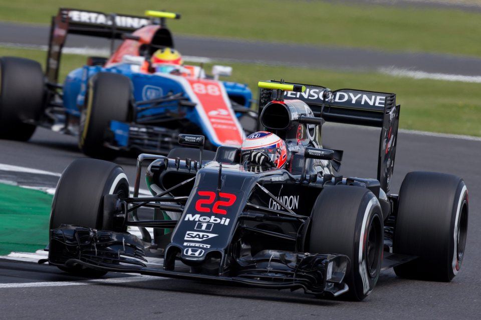 Button practices ahead of Sunday's British Grand Prix, which could be his last