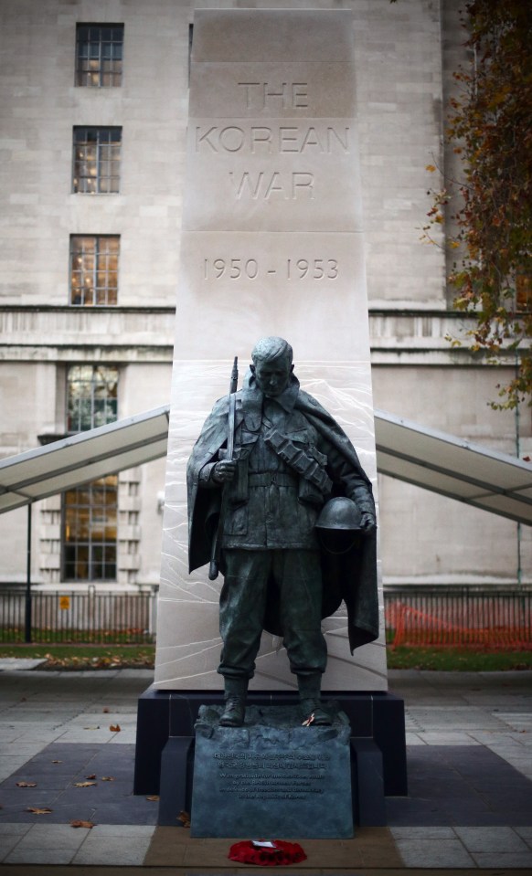 Unveiling Ceremony Of London's First Public Memorial To The Korean War