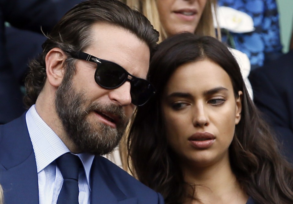 Bradley Cooper and Irina Shayk also forked out to watch the men's final
