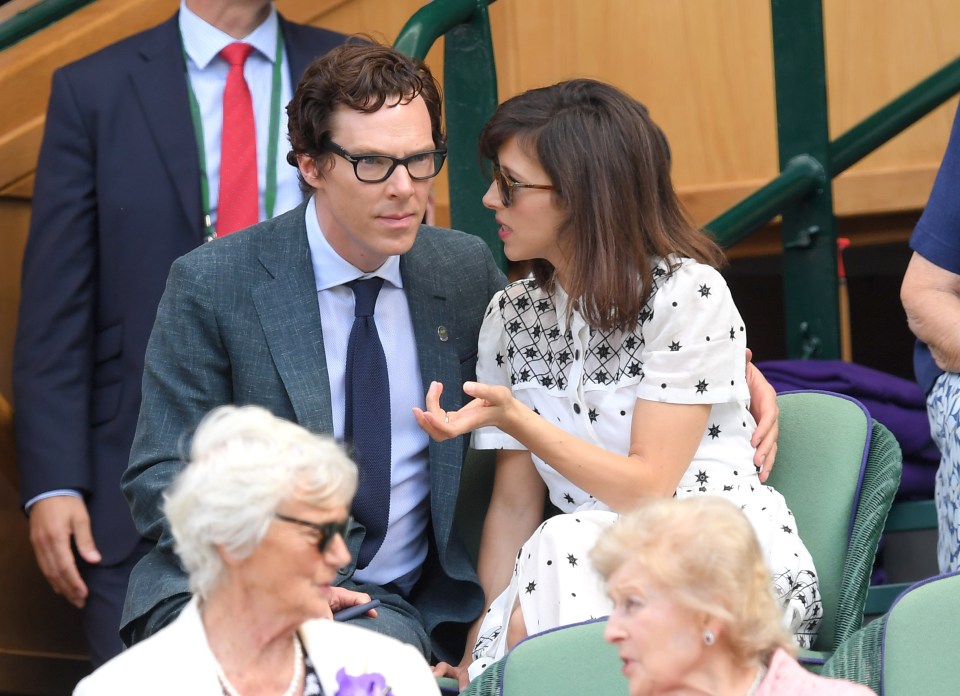 The crowd was flooded with celebrities including Benedict Cumberbatch and Sophie Hunter