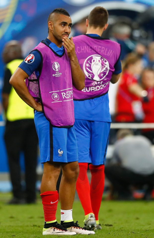 Payet shows his dejection after France suffer final agony against Portugal in Paris