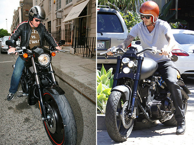 They are also known to ride around on their black motorcycles