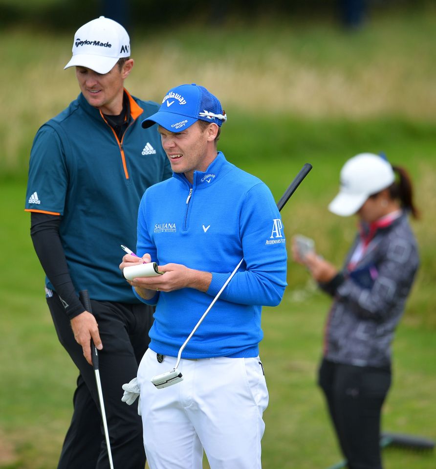 Justin Rose and Danny Willett are competing for Team Gb in Rio in August