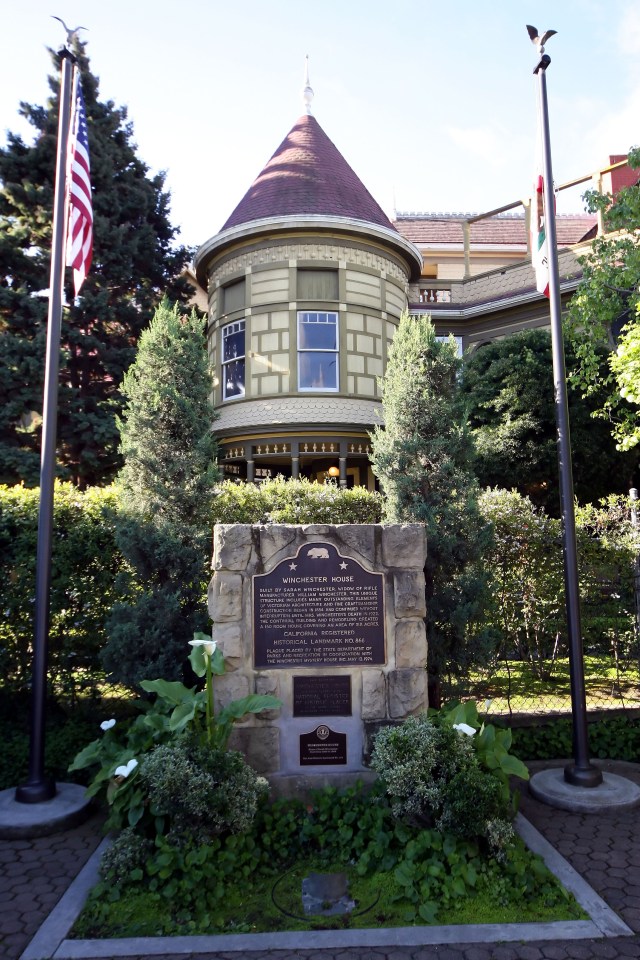 It was built by Sarah Winchester, who is said to have been tormented by the ghosts of those killed by her family’s famous rifles