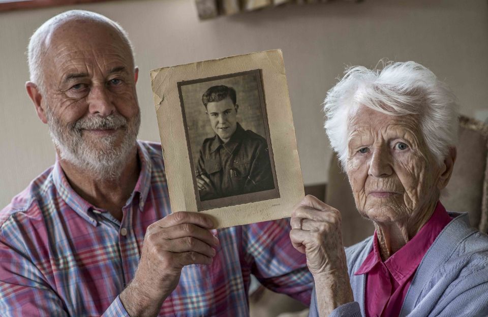 His widow Madge and son Stewart described how brave Denis swam the River Rhine to avoid being captured by Germans despite being under heavy machine gun fire