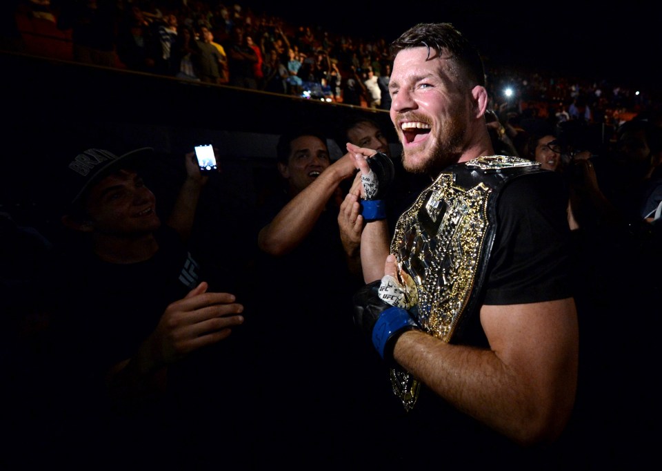 First defence: Michael Bisping's first fight as UFC middleweight champion looks set for Manchester