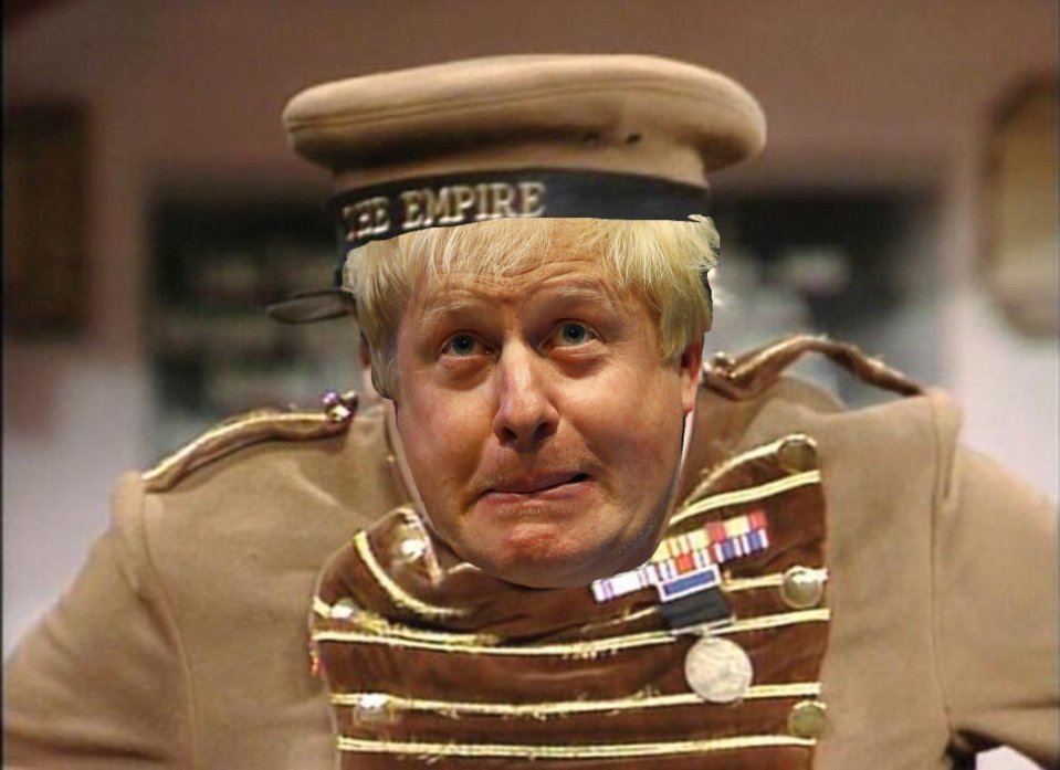 One twitter user put up a photo of him from a famous Benny Hill sketch