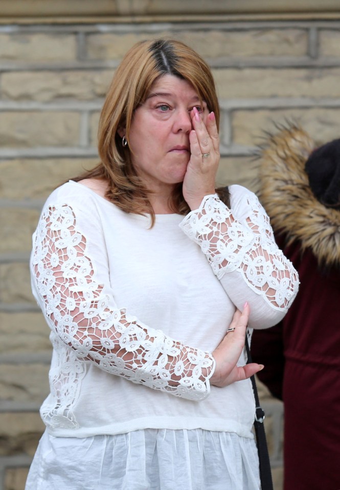 Tears for Jo... Devastated loved ones line the streets just one month after he tragic death