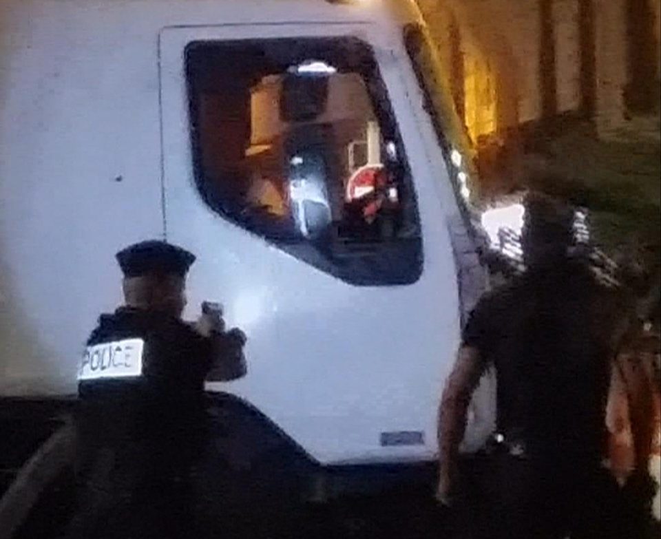 Brave police shoot the driver of the lorry that had just killed scores of revellers at a Bastille Day celebration in Nice