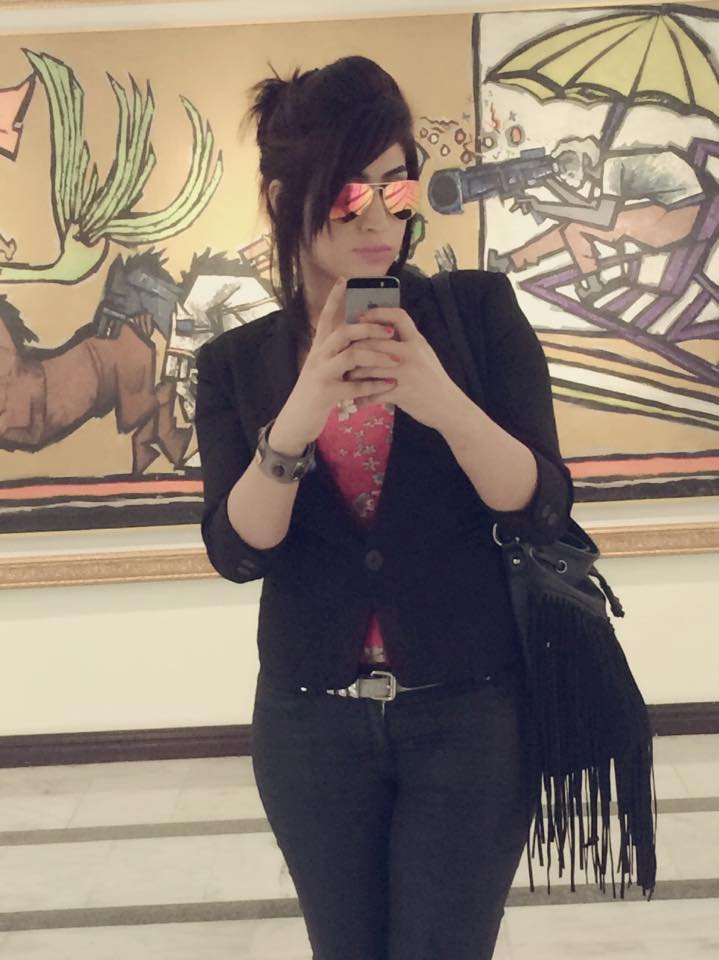 A selfie from the Facebook page of social media celebrity Qandeel Baloch, who was strangled in what appeared to be an "honour killing," in Multan