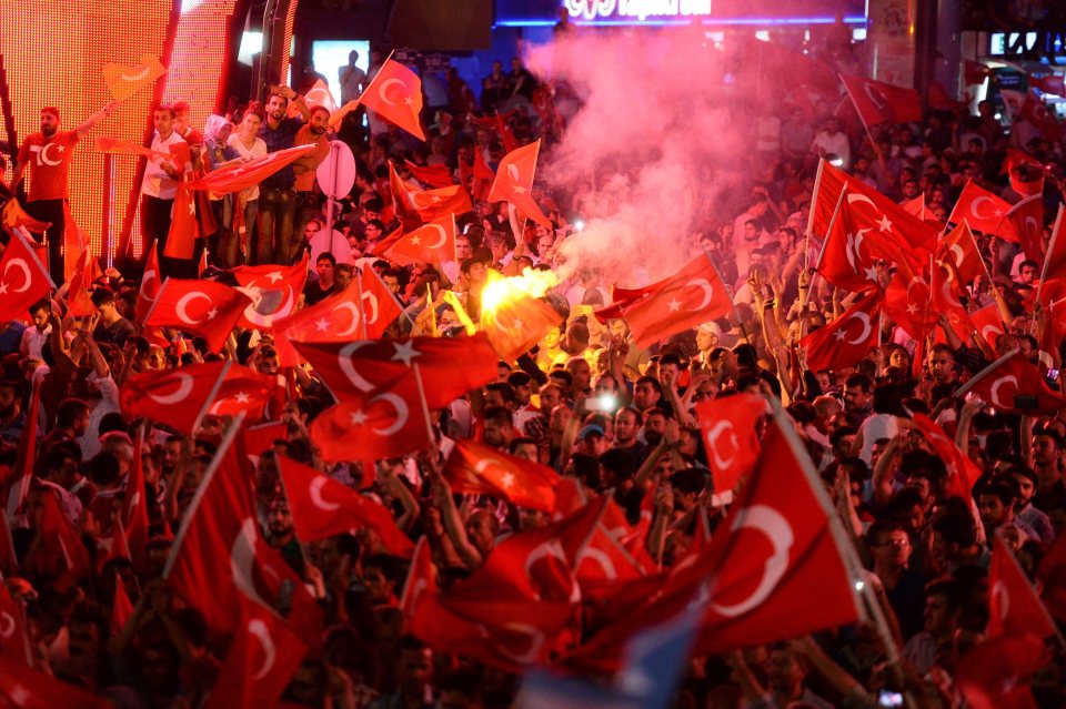The protests have been largely peaceful as people took to the streets to support the regime