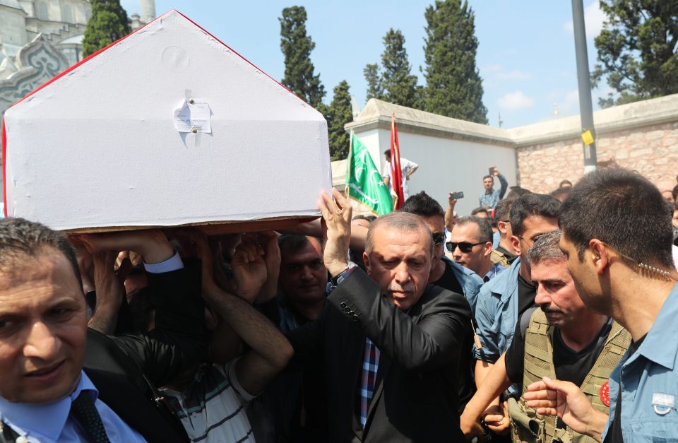Aftermath of an attempted coup d'etat in Turkey