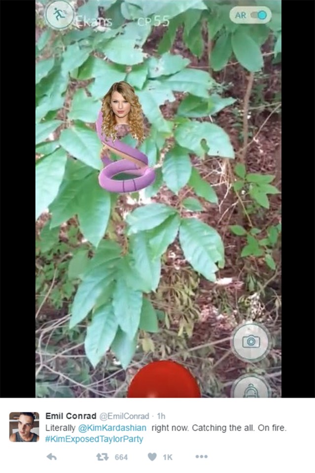 One user even referenced the latest Pokemon Go craze