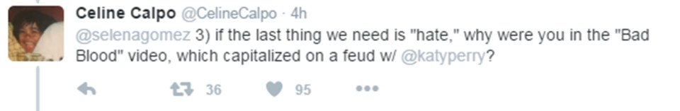One fan even accused her of being a hypocrite