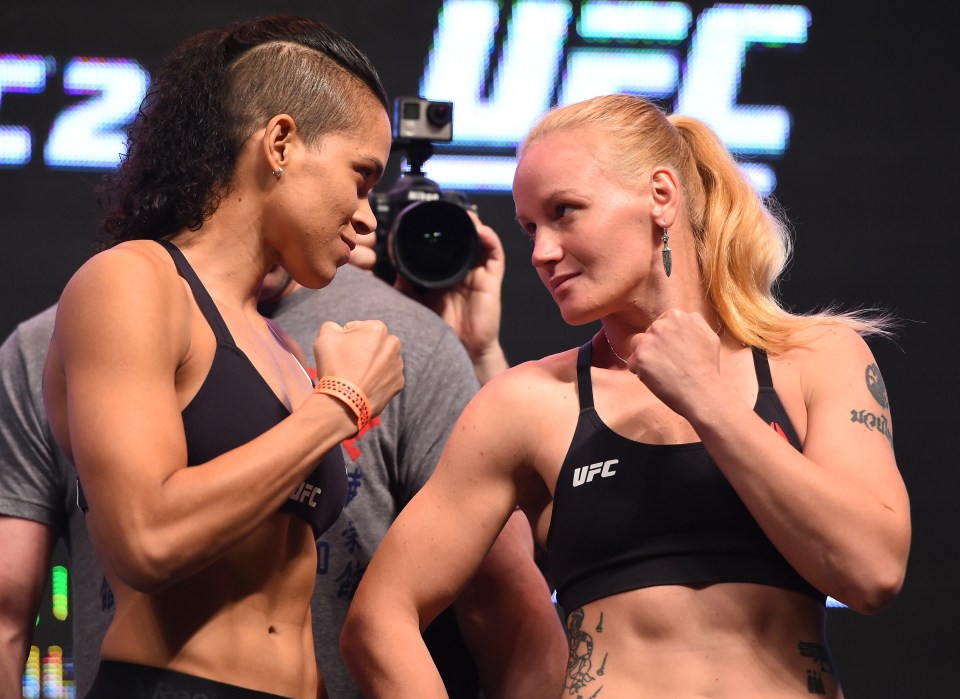 Mixing with the best: Shevchenko looked very competitive against Amanda Nunes, who went on to claim the UFC title