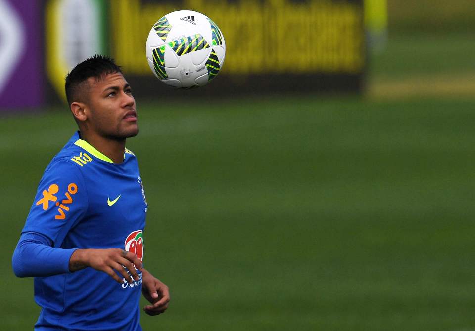 Neymar trains in Brazil ahead of the olympics on his home soil