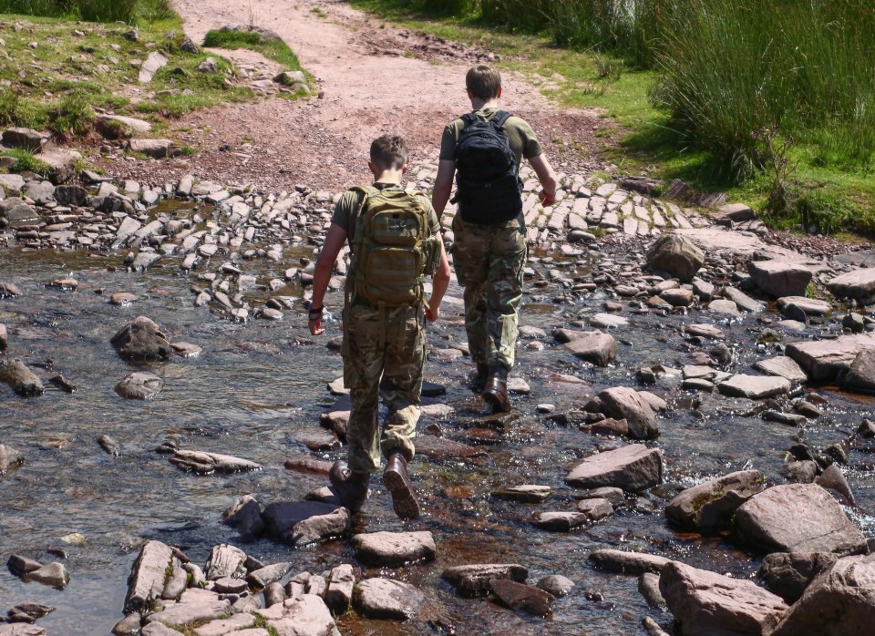 Rifles soldiers training in the Brecon Beacons