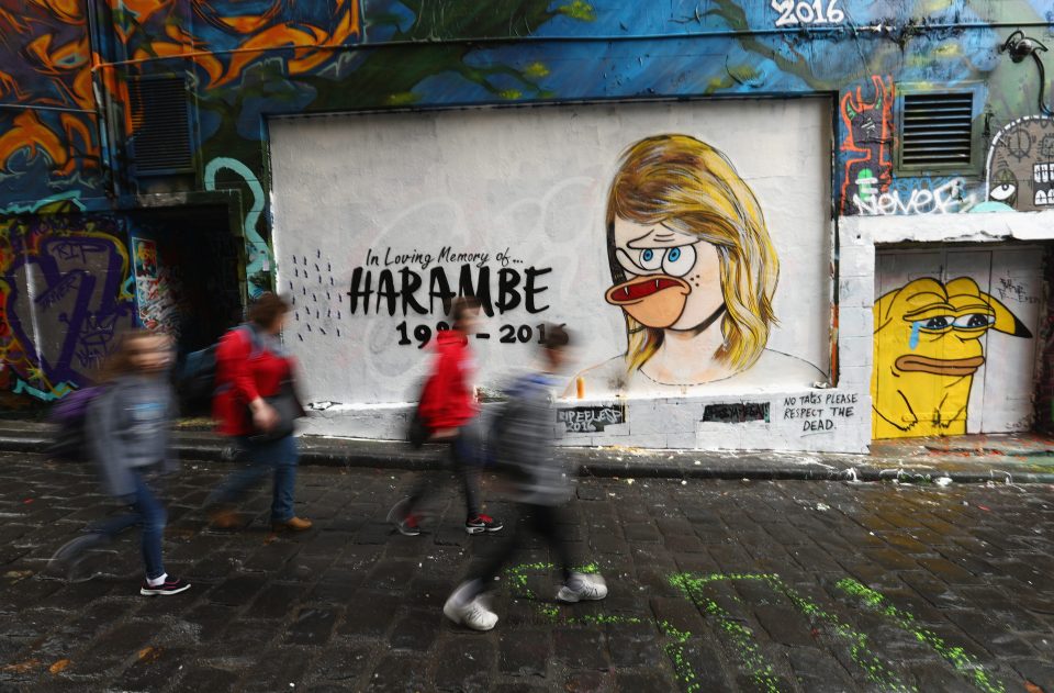 The "RIP" Taylor Swift memorial has been defaced just 24 hours after being painted 