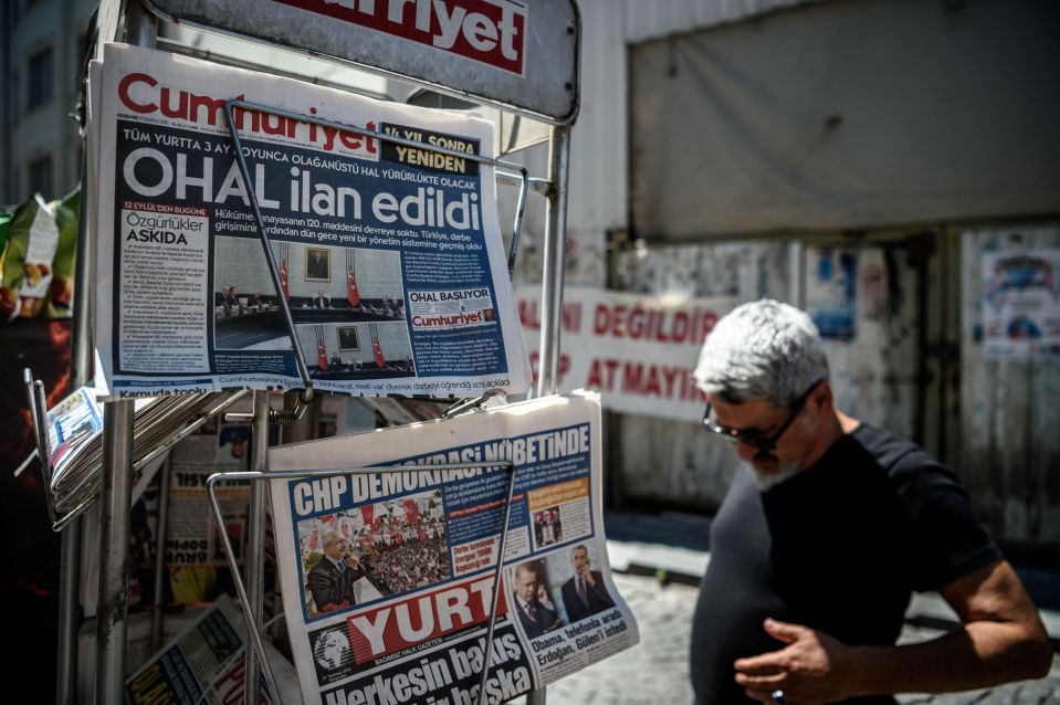 Turkey has been criticised for restricting press freedoms in the country