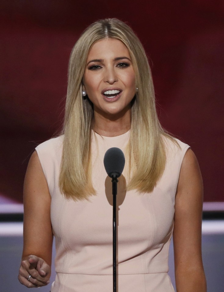 Ivanka Trump speaks at the Republican National Convention in Cleveland