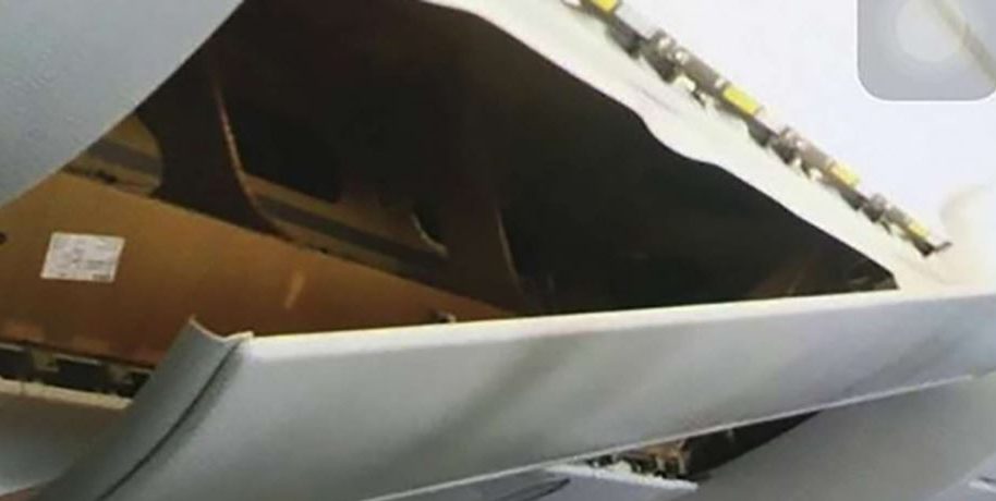 The flight was delayed for more than three hours as engineers worked to fix the problem