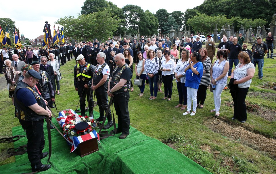 People flocked to pay their respects to the war hero