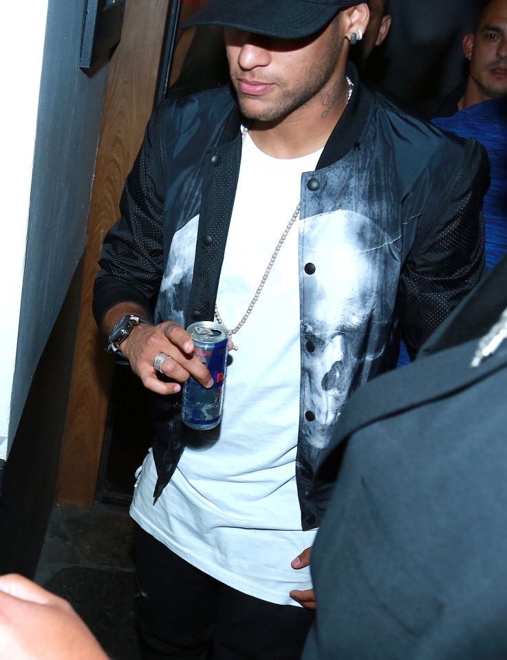 Neymar attends a VIP night at high-profile club Villa Lounge in West Hollywood