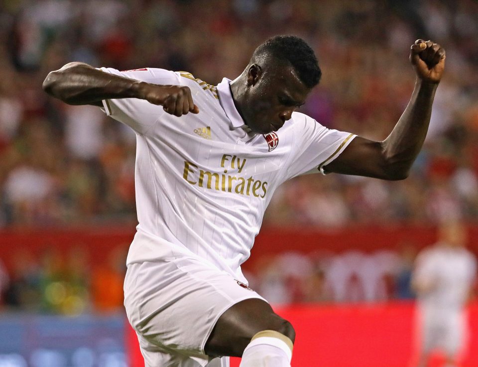 M'Baye Niang celebrates his goal against Bayern Munich in Chicago