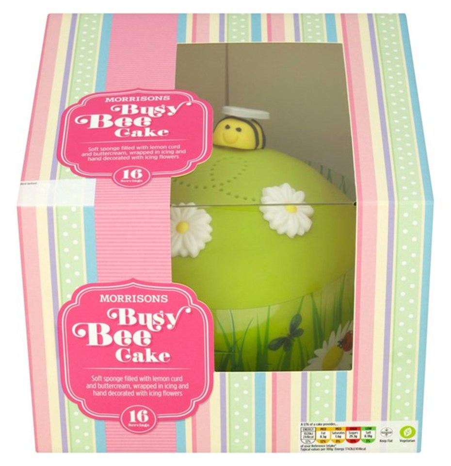 Morrisons Busy Bee cake