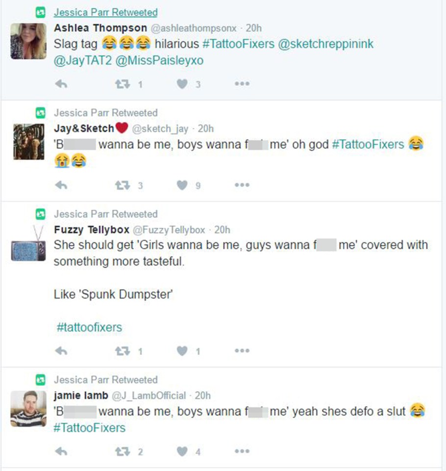 ... and defiantly retweeted them all