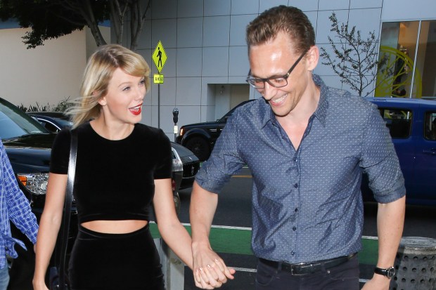Tom Hiddleston couldn't wipe the smile off his face as he and Taylor Swift enjoyed a dinner date