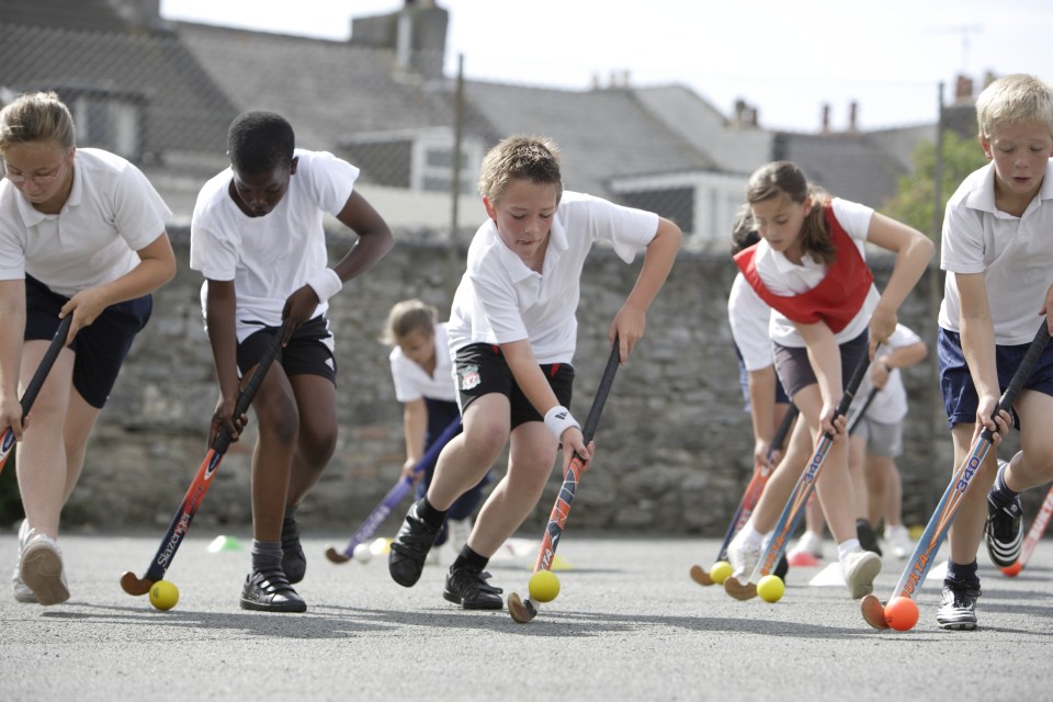 Children playing sport