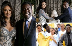 Brazilian football legend Pele, 75, marries third wife 25 years his junior in ceremony in Brazil
