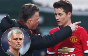 Herrera, Van Gaal and Mourinho