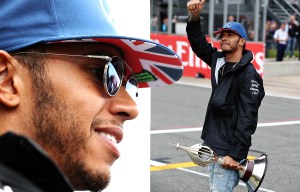 Lewis Hamilton relaxes with fans at Silverstone as he aims to win his third consecutive British Grand Prix