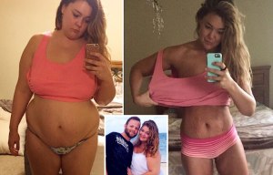 Mum who hit 22st after her husband’s suicide shares incredible 6st weight loss in a time-lapse video