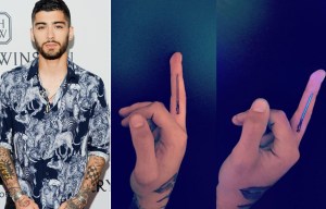 Zayn Malik adds a Star Wars Lightsabre tattoo to his collection - and it GLOWS