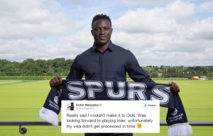 Victor Wanyama unable to travel to Norway with Tottenham because his Visa did not come in time