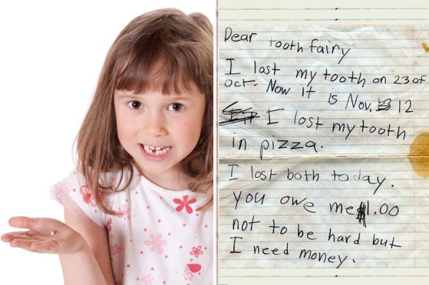 Tooth fairy letter
