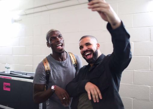 Paul Pogba has been hanging out with rapper/singer Drake in America