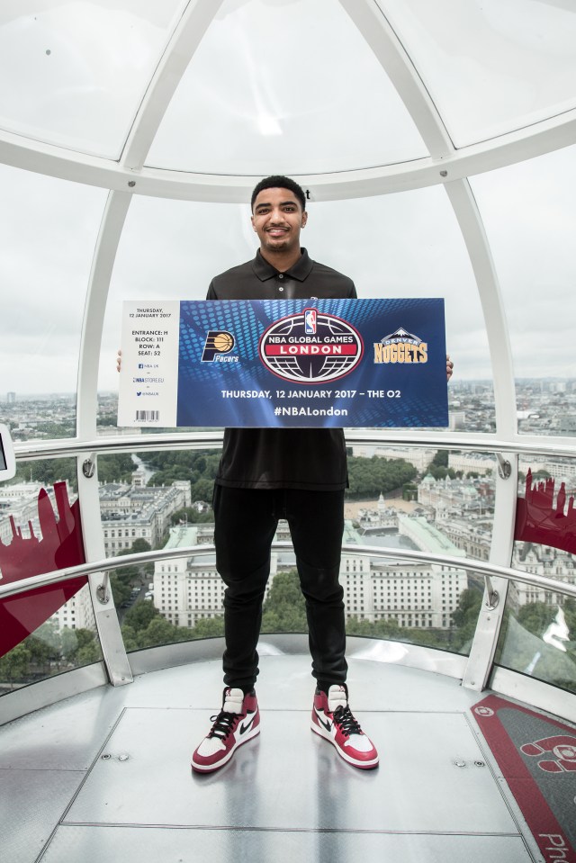 Gary Harris is preparing for his first ever game in London with the Denver Nuggets