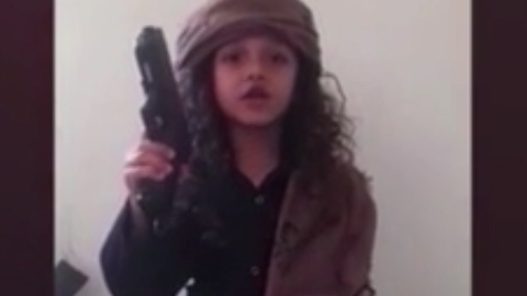 The young child says he wants to go to Iraq for martyrdom operations